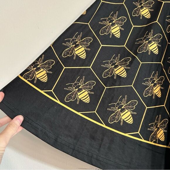 Maya Kern Bee Print Circle Midi Skirt Plus Size 6XL - Picture 3 of 10